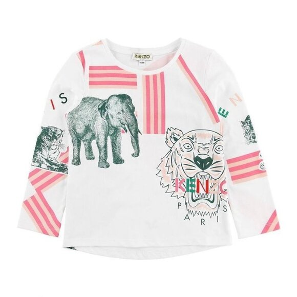 NWT KENZO KIDST-SHIRT LONG SLEEVE IN WHITE SIZE6